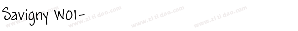 Savigny W01字体转换